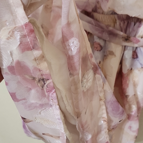 Lena Floral Romper with Tie Front and Ruffle Details - Picture 13 of 16